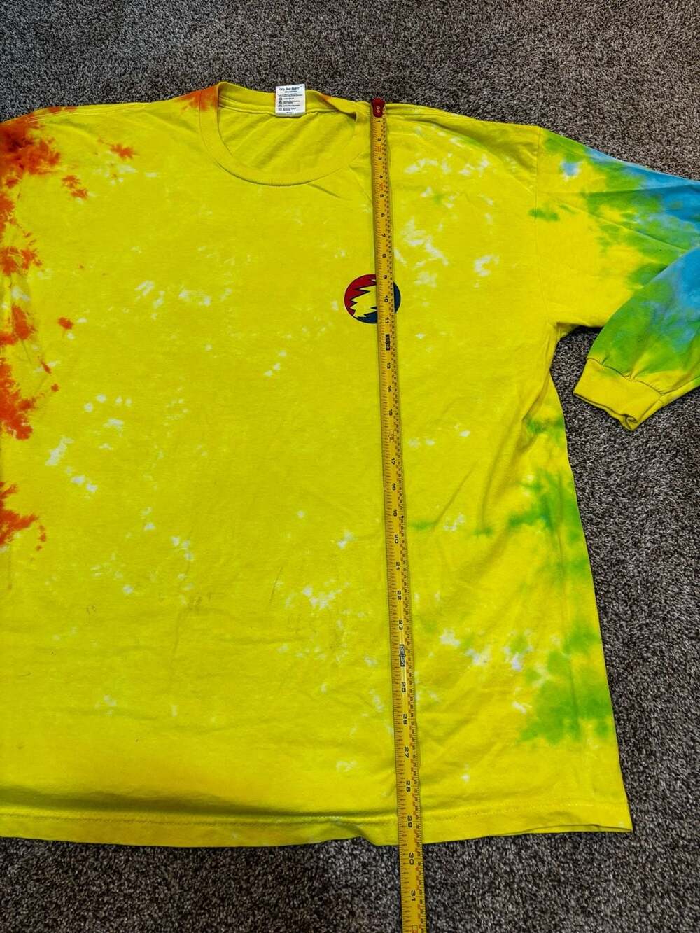 Vintage 1995 Grateful Dead Forever Dead Tie Dye Long Sleeve T-Shirt - Picture 2 of 7
